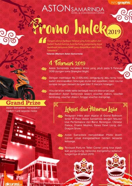 Genapkan Imlek dengan Shanghai Night Bersama Aston Samarinda
