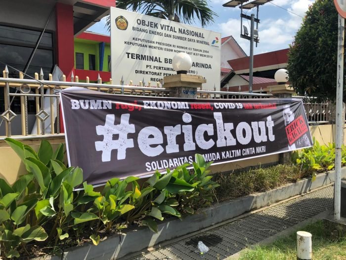 Aliansi Solidaritas Pemuda Kaltim Cinta NKRI Kritik Kinerja Menteri BUMN Erick Thohir