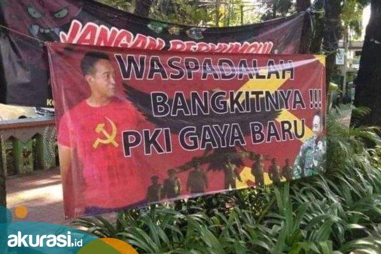 Spanduk Andika 'Panglima PKI' Bermunculan di Jakarta