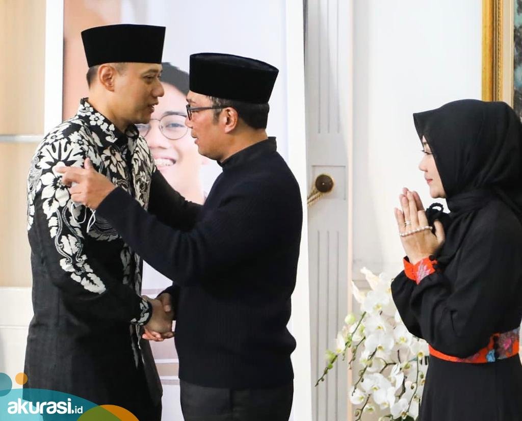 Takziah ke Rumah Ridwan Kamil, AHY Sampaikan Belasungkawa untuk Eril