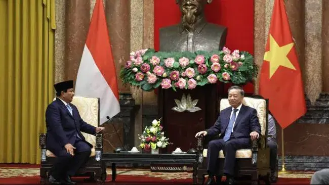 Prabowo Subianto Bertemu Presiden Vietnam, Bahas Kemitraan Strategis dan Undang untuk Hadir di Pelantikan