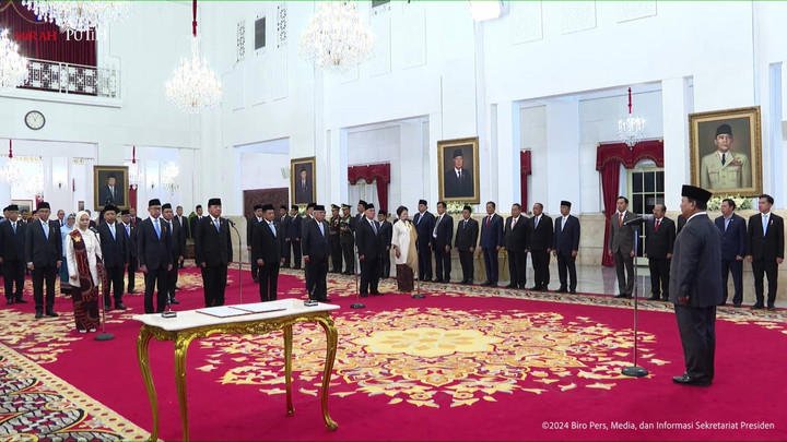 Prabowo Lantik Wakil dan Anggota Dewan Ekonomi Nasional, Berikut Susunannya